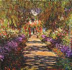 Claude Monet Avenue in Giverny painting